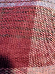 FABRIC REMNANTS MAROON PLAID COTTON/SYNTHETIC 9-3/4 YDS X 61″ MEDIUM WEIGHT