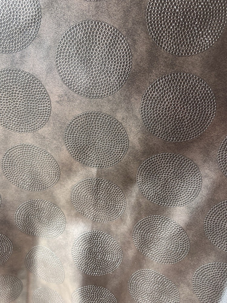Antique Gold Circle Medallion Vinyl Upholstery Fabric 56” Wide 5 Yard