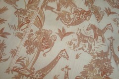 4 yds Premier Prints Fabric Meru Potters Wheel African Animal Toile Upholstery