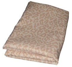 Cream & beige Leopard Fabric -54”w X 84”L (2.33 Yds.) – new