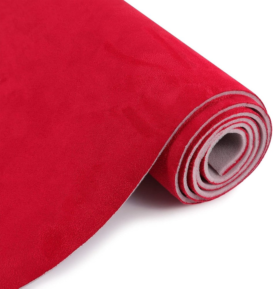 New Red 60” Wide Headliner Fabric Car Roof Liner Sagging Ceiling Suede US