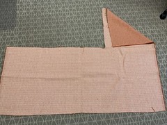Burnt Orange Fabric Remnant Upholstry Less Than 1 Yard