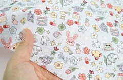 Toy Mini Casual Cute Things patterned Fabric made in Korea by the Half Yard