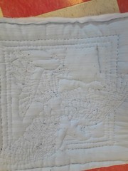 PRINTED PADDED PILLOWS TOPS or QUILT BLOCKS- 17″×17″ LOT OF (6) HORSES PUPPIES