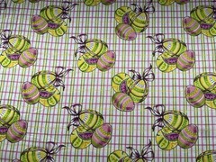 Cotton fabric Purple Egg Checked Pattern Fabric springs Global 44”x 29” 931