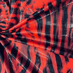 Swimwear Fabric Spandex Stretch Nylon Animal Print Zebra Black By Yard 60″ wide