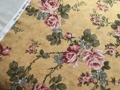 Cotton Fabric Pink Rose Flower By Moda 43”x 36”961