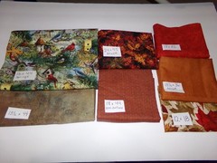 Mixed Lot Quilting Cotton Fabric Fall Colors – Moda – Springs – Gullane