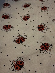 2 1/4 Yd Ladybug One-way Stretch Knit Fabric 60″ Wide