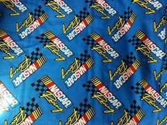 NASCAR RACING – TOSSED 100% Cotton Fabric 1/4 yd, 9″ x 44″