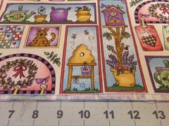 35″ X 44″ VINTAGE LIVE LOVE LAUGH/ TRENA MEGDAHL/SPECTRIX /COTTON NEW #2403