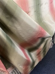 Striped TAFFETA Silk . 100% silk. Sold By the yard.