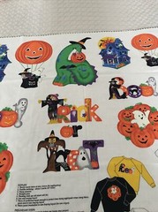VIP Cranston Fabric Panel Trick or Treat Appliqués Craft Sewing Halloween