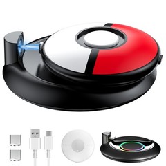 Charging Station for GO Plus + 2023, RGB Charging Dock with Protective Case f…