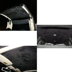 Black Headliner Fabrics 1/8″ Foam Backed 100″x60″ Car Roof Door Panel Upholstery