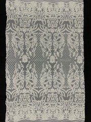 Phoebe WHITE Sequins on Mesh Lace Fabric by the Yard – 10062