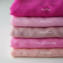 Pink Organza Fabric Lightweight Sheer 60 Inch Soft Texture Wedding Veils
