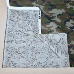 Camouflage Novelty Print Cotton Fabric 1/4 Yard 9” X 44” Brand New