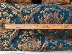 Fabric sold by yard Upholstery Drapery Chenille classic Damask design 60″ Wide
