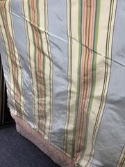 Striped TAFFETA Silk . 100% silk. Sold By the yard.