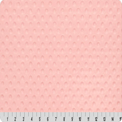 Baby Pink Minky Dimple Dot Fabric – 60″ Wide – Sold by the Yard & Bolt
