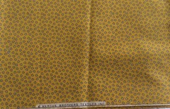 Marcus Brothers Textiles Inc. Gold w/tiny print Quilt Sew Fabric washed 1-1/4 Yd
