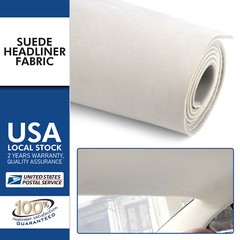 1/8″ Thick Suede Headliner Fabric Foam Back Auto Roof Repair Upholstery Material