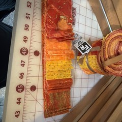 Orange Yellow 100 % Cotton Jelly Rolls, 3 Matching 2.5” X 42” Rolls, 60 Strips