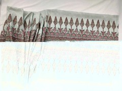 Thibaut Akola Stripe Fabric Aqua Blue 2023 Decorator 58″ Wide 102″ Long 2.8 Yds