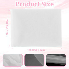 White Organza Fabric, 2 Yards Long 59″ Wide Sheer Silk Tulle Fabric Organzas Bri