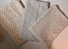 Vtg Cranston VIP & Concord Lot Fabric: Cotton Tiny Ditsy Floral. 1 Yard Each X 3
