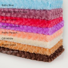 Faux Fur Fabric Rose Swirl Minkee, Imitation Furry Material,Soft, half meter