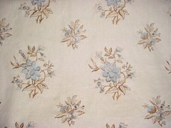 1-1/2Y Brunschwig & Fils BF10441 Marwood Indigo Embroidery Upholstery Fabric
