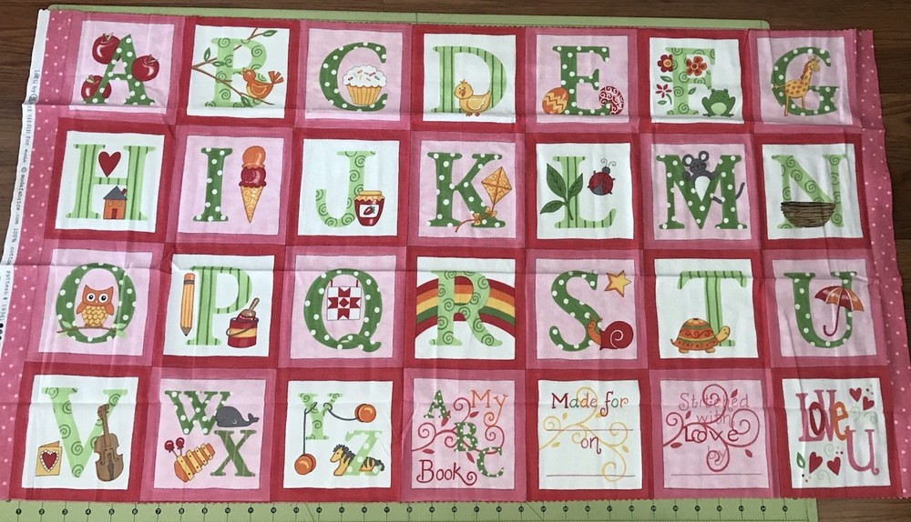 Love U Moda Pink 23” X 43” Flannel fabric sold by the Panel #2791
