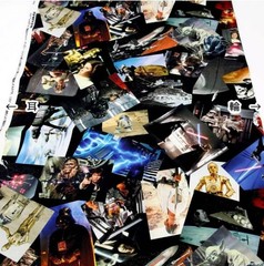 Star Wars Movie cut Patterned Oxford Fabric made in Japan by the Yard