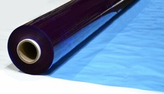 Sky Light Blue Tinted Clear Vinyl 10 Gauge PVC Plastic Fabric by the Yard 54″