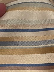 SATIN STRIPES SILK FABRIC 6.38 YARDS