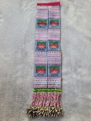 Thai Hmong TW Embroidery tassels Fabric Handmade cross Diy 04