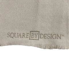 square by design Flower Woven Fabric Panel Embroidered Tapestry. Brand New. Tan