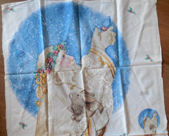 NEW Daisy Kingdom Cut & Sew Fabric Panel “Father Christmas” Door Panel 60×35