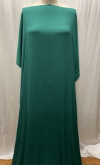Luxurious Stretch Silk Broadcloth Emerald Green Fabric By The Yard 41-42″ Wide