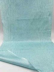 Light Blue Silk Moire Fabric, Silk Shantung Watermark Fabric By The Meter.