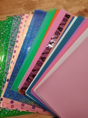 WHOLESALE LOT 10 Bulk PVC Jelly Sheets Crafting Fabric for Sewing Bow Making