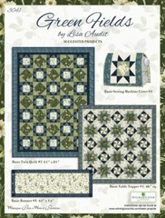 Wilmington Prints – Green Fields – Repeating Border Stripe Multi, Fabric BTY