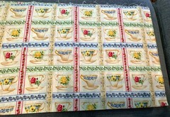 Teacup 2-1/4″ squares fabric by Diane Richmond – 42″ x 26″