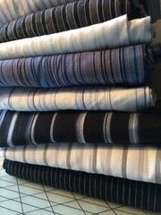 Big Scraps Dark & Light 12 Men’s stripes shirt back: 100% Cotton Fabric Quilting