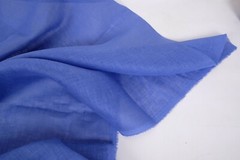 100% linen blue fabric SHEER weight 95gsm gauze blue