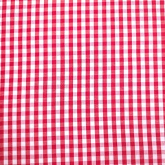 1/4″ RED GINGHAM PRINT POLY COTTON FABRIC CHECK 58″ BY THE YARD
