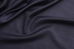 Lanificio F. Cerruti 130’s prestige wool suiting fabric classic blue/brown check