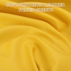 PATIKIL 63×39.4in Faux Leather Sheets, Faux Leather Fabric Sheets Vinyl Fabri…